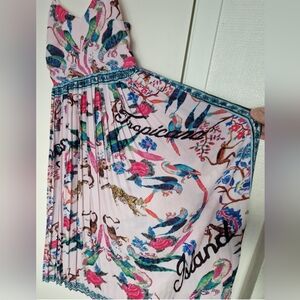 H&M pleated maxi dress